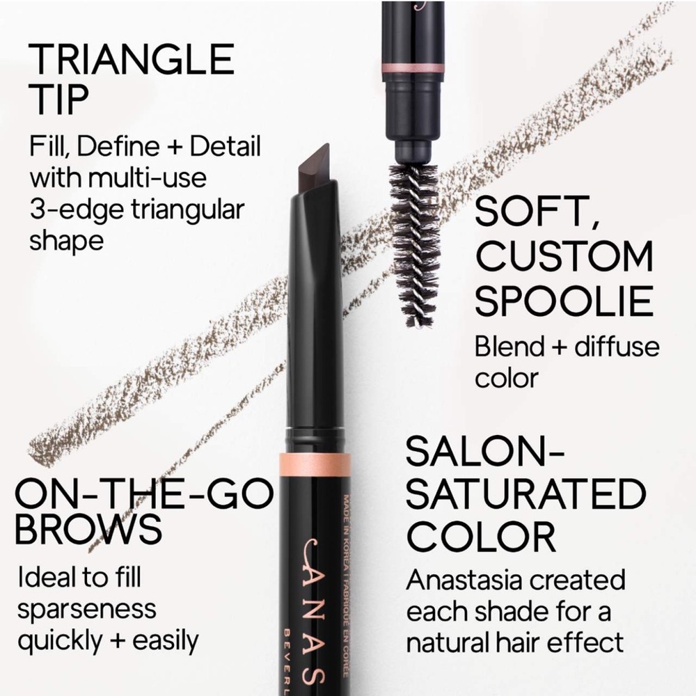 ANASTASIA BEVERLY HILLS Brow Definer 3-in-1 Triangle Tip Easy Precision Mini